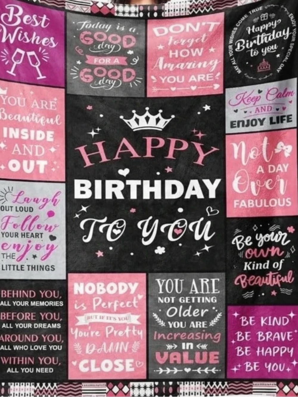 Birthday Throw Blanket 60”x50”